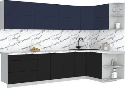 Кухонный гарнитур Интерлиния Мила Матте 1.5x3.0 А PR - фото