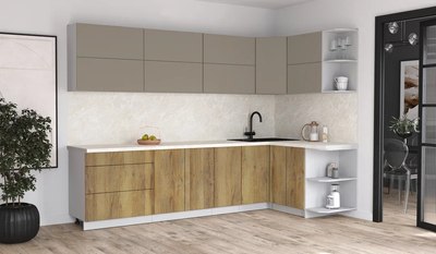 Кухонный гарнитур Интерлиния Мила Матте 1.5x3.0 А PR