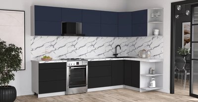 Кухонный гарнитур Интерлиния Мила Матте 1.5x3.1 Б PR