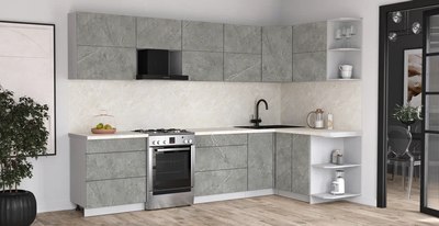 Кухонный гарнитур Интерлиния Мила Матте 1.5x3.1 Б PR