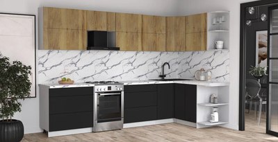 Кухонный гарнитур Интерлиния Мила Матте 1.5x3.2 Б PR