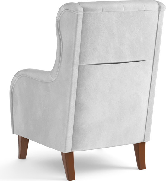 Кресло мягкое Олмеко Амарант М (велюр, тенерифе грей)