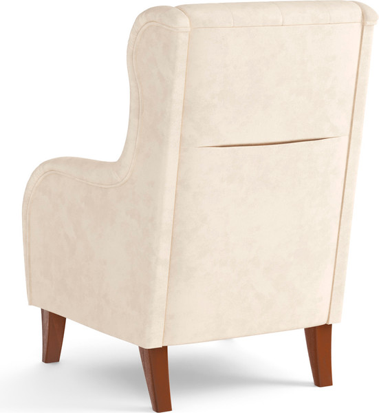 Кресло мягкое Олмеко Амарант М (велюр, тенерифе крем)