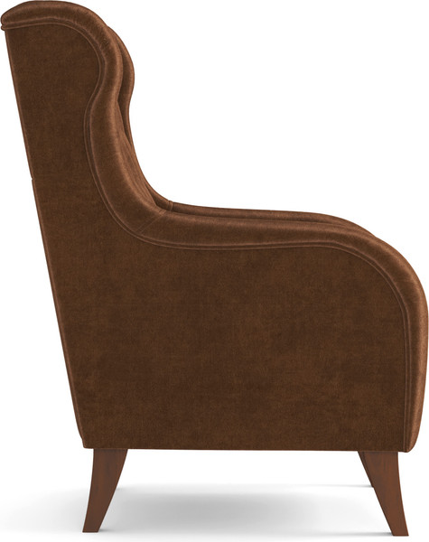 Кресло мягкое Олмеко Амарант М (велюр, тенерифе шоколад)