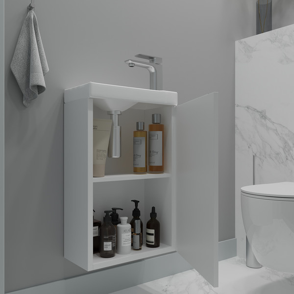 Тумба с умывальником ЗОВ Монови Слим 40 / S40LW0LW-OL9268