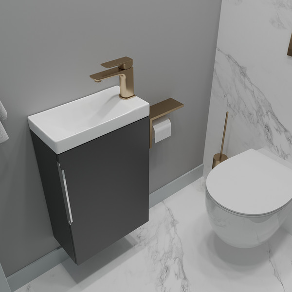 Тумба с умывальником ЗОВ Монови Слим 40 / S40LG0LG-OL9268