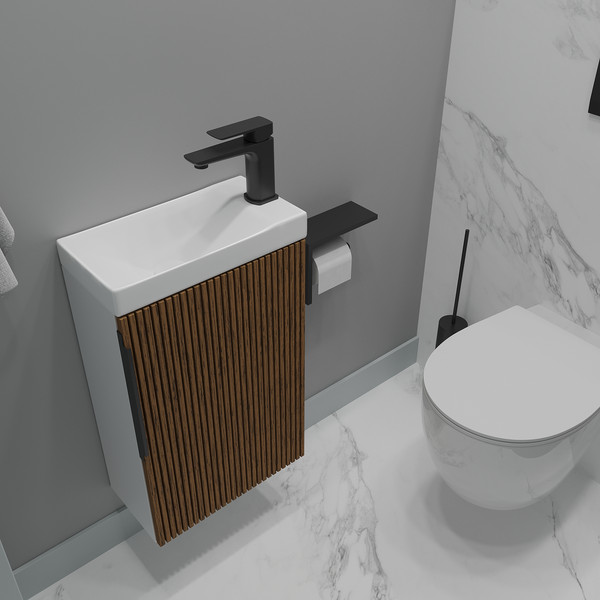 Тумба с умывальником ЗОВ Монови Слим 40 / S40LW0MRM-OL9268