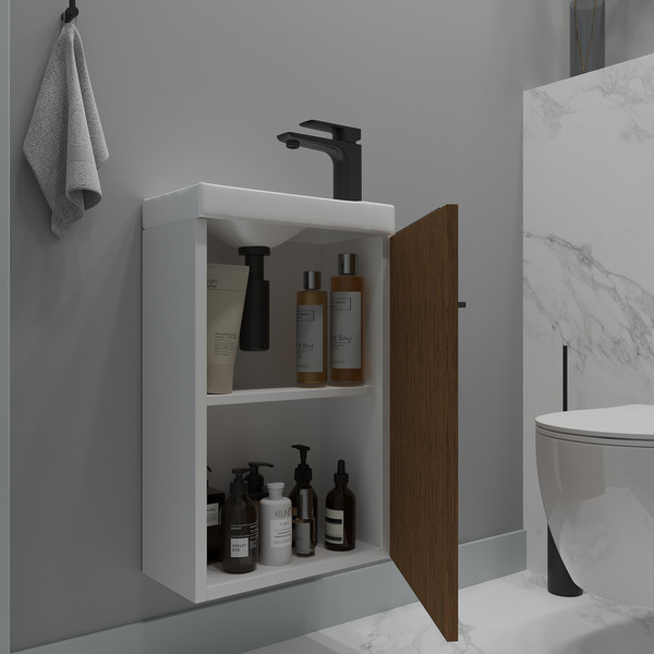 Тумба с умывальником ЗОВ Монови Слим 40 / S40LW0MRM-OL9268