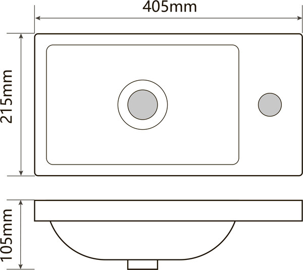 Тумба с умывальником ЗОВ Монови Слим 40 / S40LW0MRM-OL9268