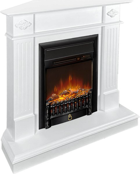 Каминокомплект Смолком Brighton Corner Std-Asp Fobos Fx M Black Rc - фото