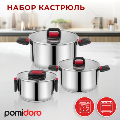 Набор кастрюль Pomi d'Oro P640567