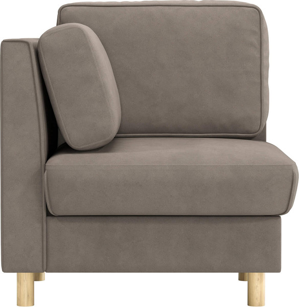 Кресло мягкое Олмеко Шелдон (букле, Лайк кофейный 230)