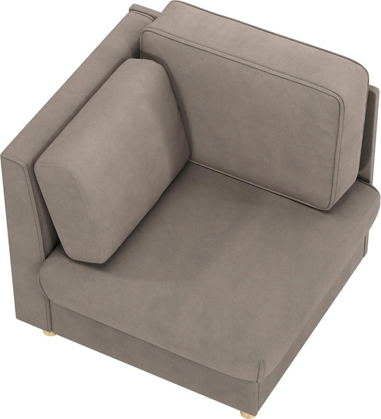 Кресло мягкое Олмеко Шелдон (букле, Лайк кофейный 230)