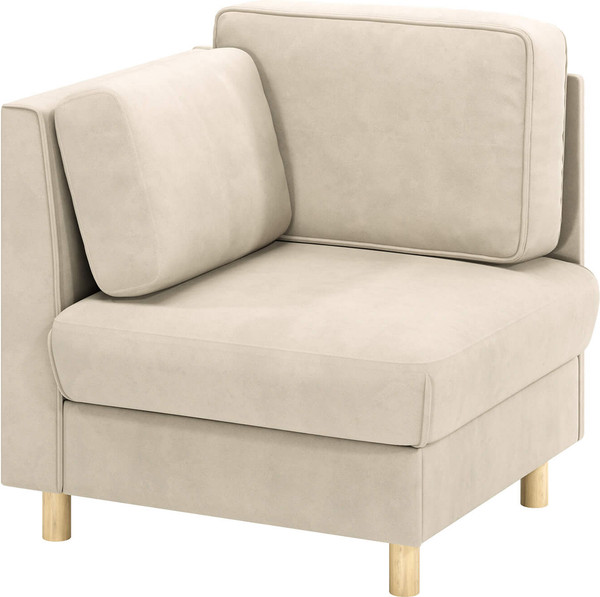 Кресло мягкое Олмеко Шелдон (букле, Лайк кремовый 100) - фото