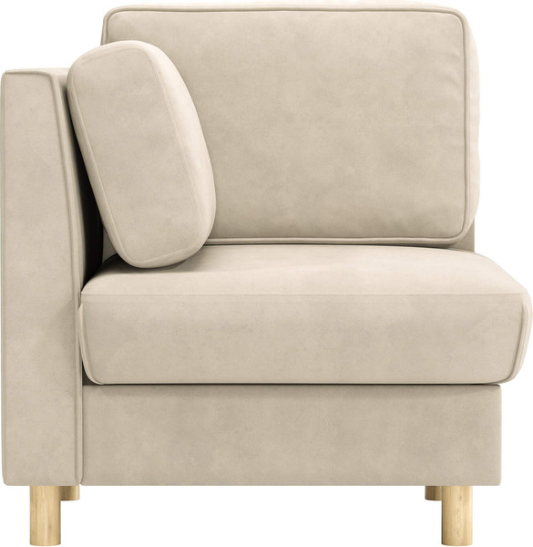 Кресло мягкое Олмеко Шелдон (букле, Лайк кремовый 100)