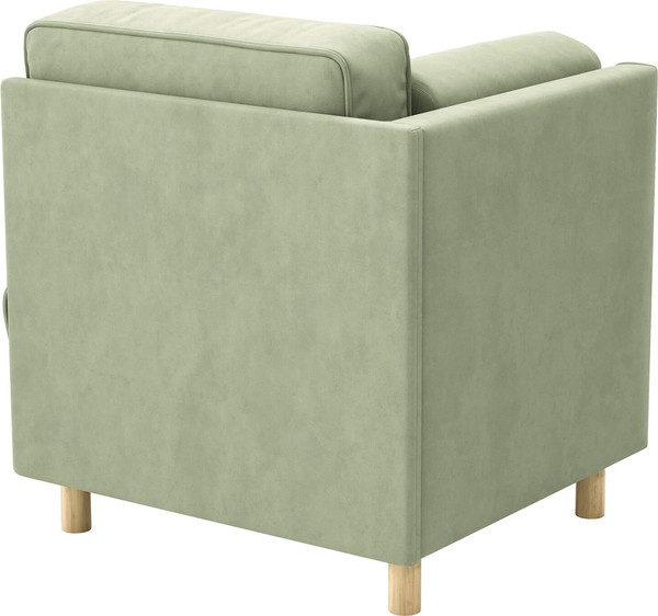 Кресло мягкое Олмеко Шелдон (букле, Лайк светло-оливковый 690)