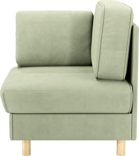 Кресло мягкое Олмеко Шелдон (букле, Лайк светло-оливковый 690)