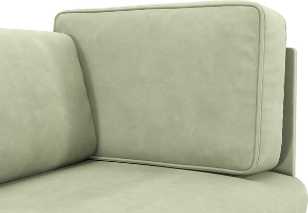 Кресло мягкое Олмеко Шелдон (букле, Лайк светло-оливковый 690)