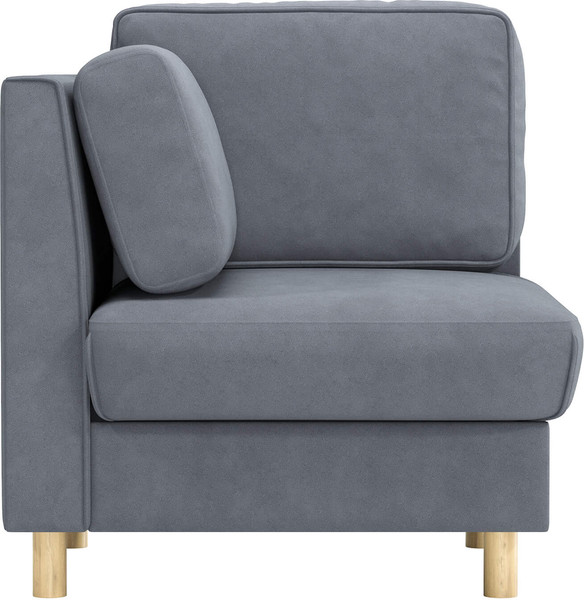 Кресло мягкое Олмеко Шелдон (букле, Лайк серый 995)