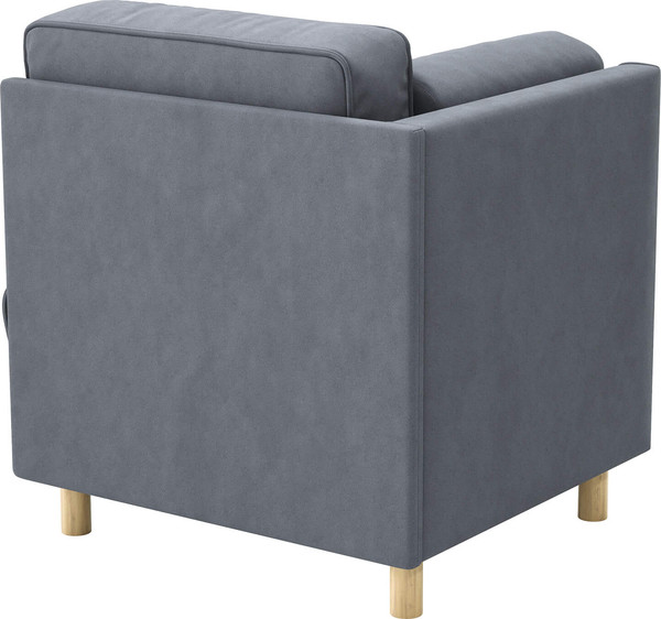 Кресло мягкое Олмеко Шелдон (букле, Лайк серый 995)