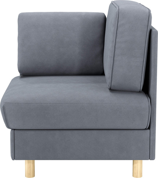 Кресло мягкое Олмеко Шелдон (букле, Лайк серый 995)