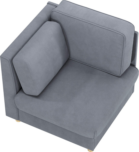 Кресло мягкое Олмеко Шелдон (букле, Лайк серый 995)