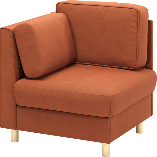 Кресло мягкое Олмеко Шелдон (букле, Лайк терракотовый 412) - фото