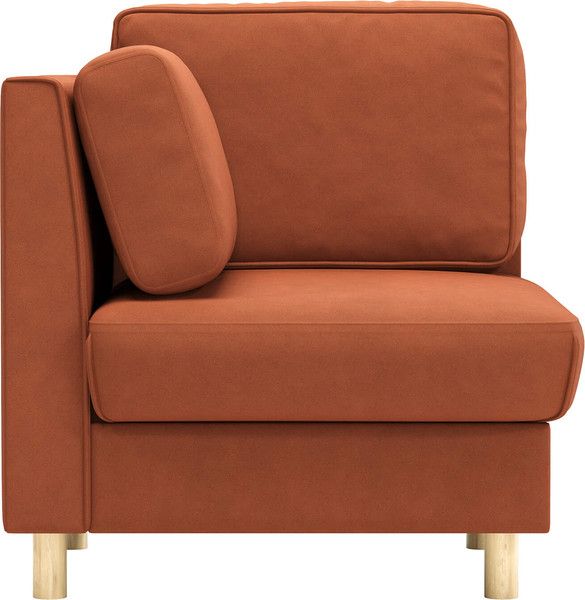Кресло мягкое Олмеко Шелдон (букле, Лайк терракотовый 412)