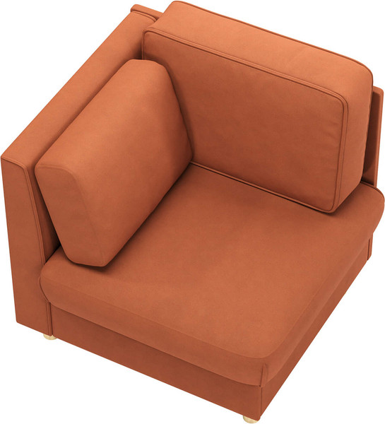 Кресло мягкое Олмеко Шелдон (букле, Лайк терракотовый 412)