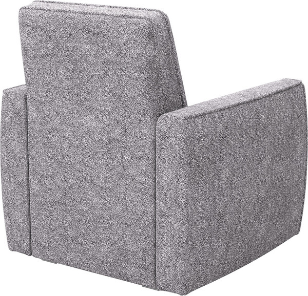 Кресло мягкое Олмеко Женева (микровелюр, Шейп сильвер)