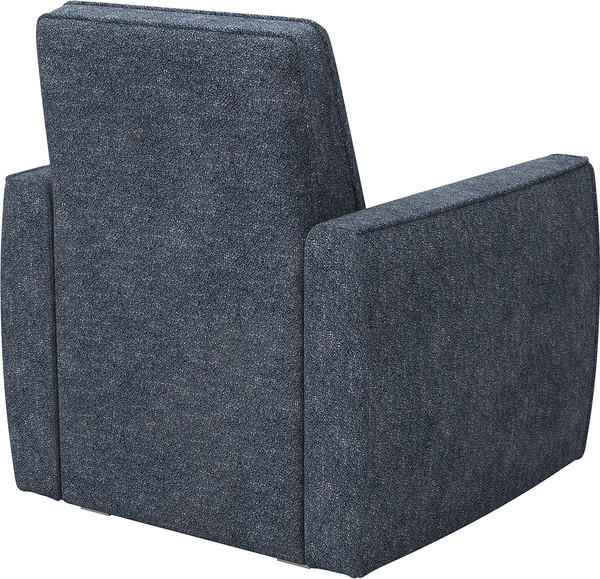 Кресло мягкое Олмеко Женева (микровелюр, Шейп сталь)