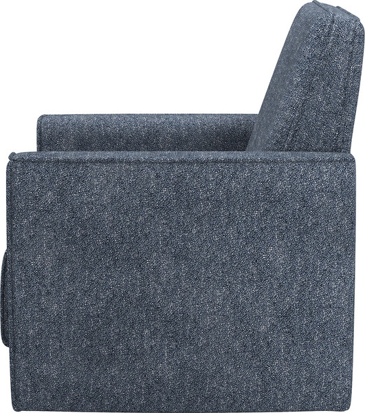 Кресло мягкое Олмеко Женева (микровелюр, Шейп сталь)