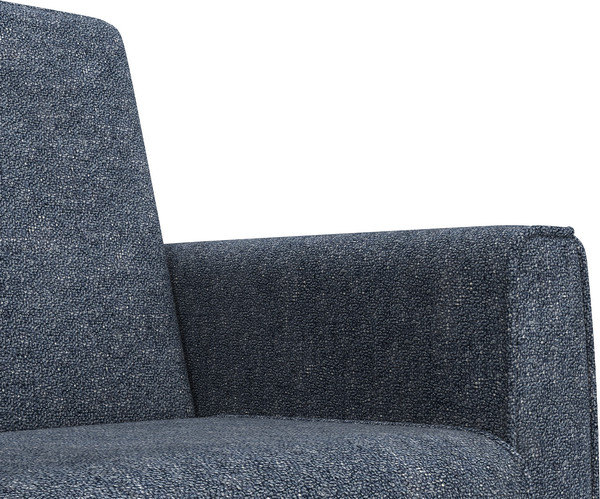 Кресло мягкое Олмеко Женева (микровелюр, Шейп сталь)