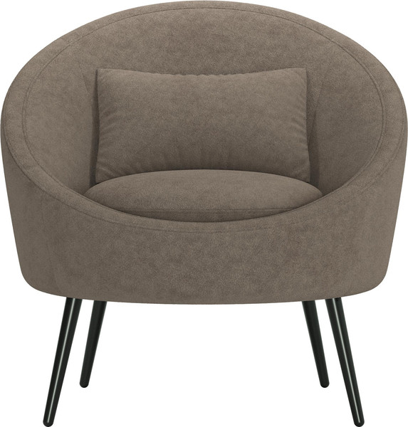 Кресло мягкое Олмеко Каро (велюр, Панда браун/шоколад)