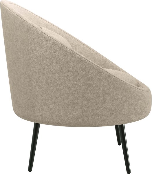 Кресло мягкое Олмеко Каро (велюр, Панда крем 6/ваниль)