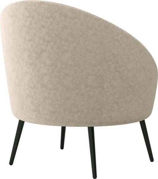 Кресло мягкое Олмеко Каро (велюр, Панда крем 6/ваниль)