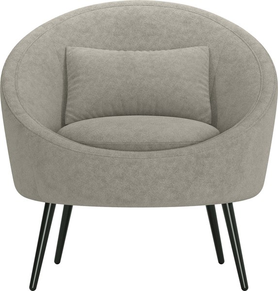 Кресло мягкое Олмеко Каро (велюр, Панда монсун/какао)