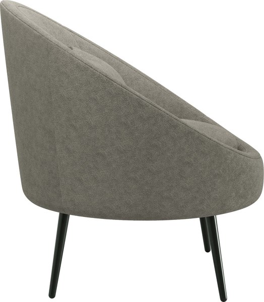 Кресло мягкое Олмеко Каро (велюр, Панда монсун/какао)