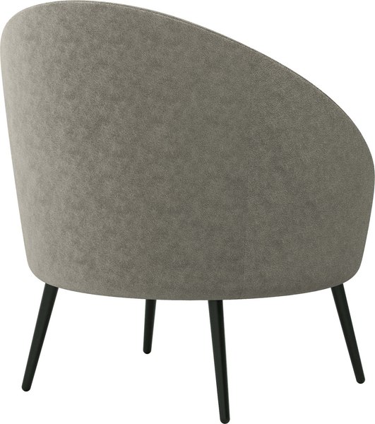 Кресло мягкое Олмеко Каро (велюр, Панда монсун/какао)