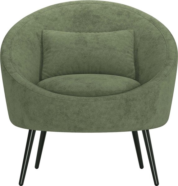 Кресло мягкое Олмеко Каро (велюр, Панда олива)