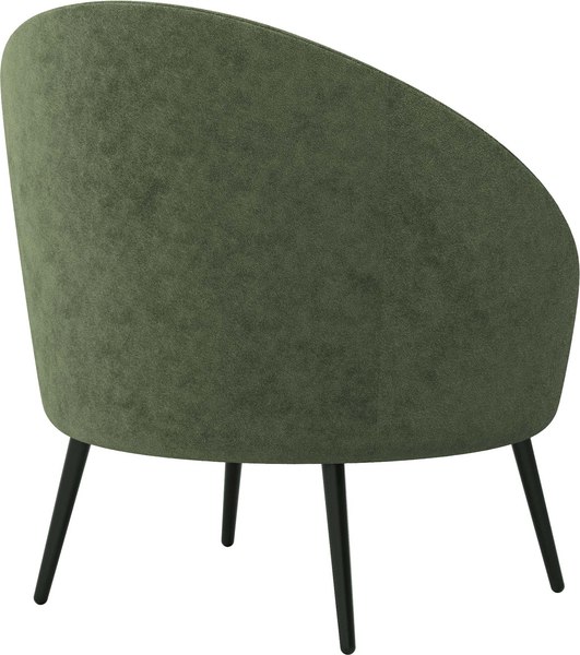 Кресло мягкое Олмеко Каро (велюр, Панда олива)