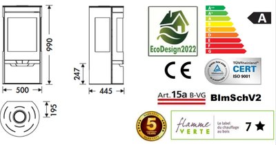 Печь-камин Panadero Suerte Ecodesign