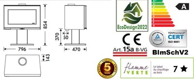 Печь-камин Panadero Maja-S Ecodesign