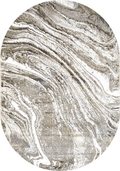 Коврик Bossan Rome 3563A-KGRI-GRI-OVAL - фото