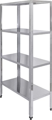 Стеллаж металлический Luxstahl Кухонный Luxstahl СР-1800x900x400/4 / мко018 - фото