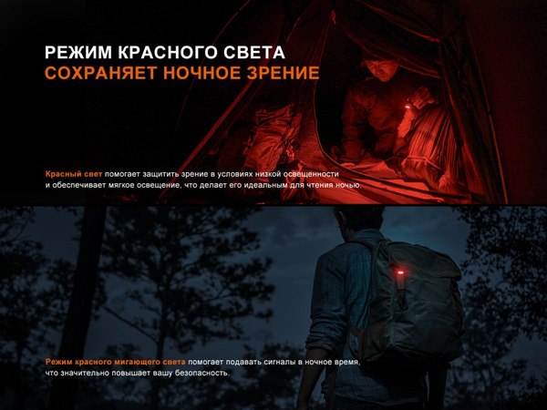 Фонарь Fenix Light SW05R-REDbk