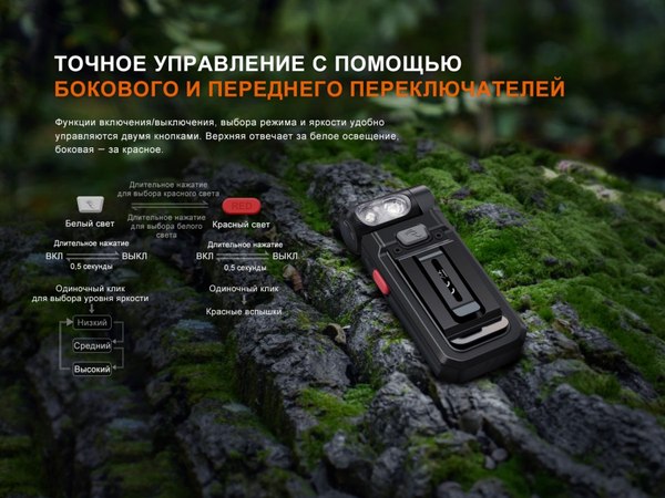 Фонарь Fenix Light SW05R-REDbk