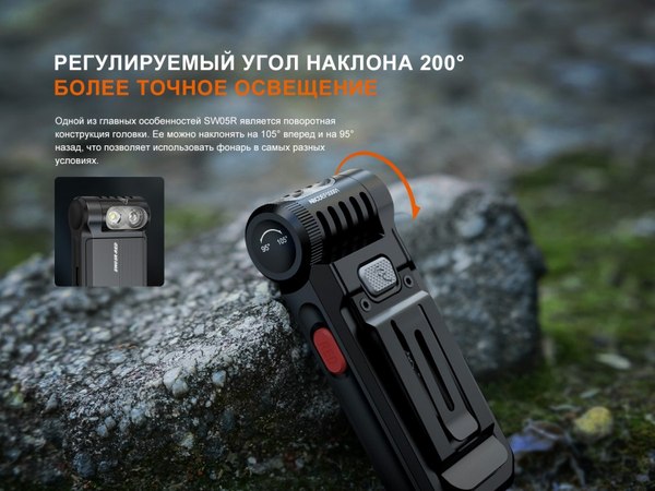 Фонарь Fenix Light SW05R-REDbk