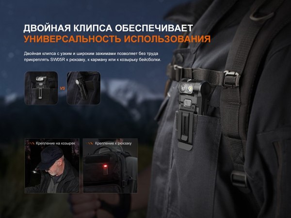 Фонарь Fenix Light SW05R-REDgr