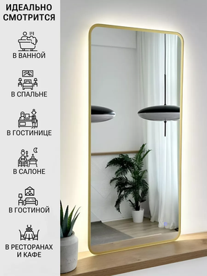 Зеркало Emze Smartphone 50x100 / LED.UV.SMART.50.100.AUR